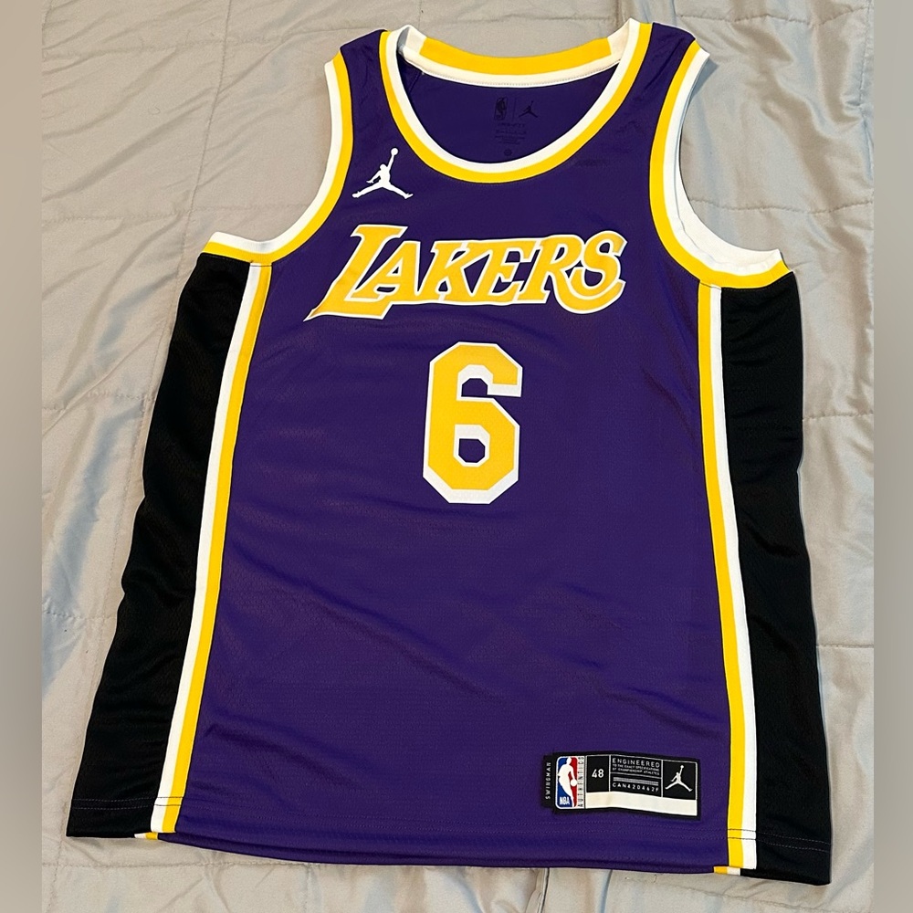 Los Angeles Lakers Lebron James Purple Jersey #6